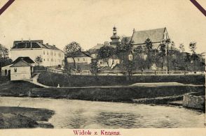 Widok na centrum Krosna z pocztku XX wieku